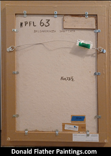 Click for a larger image of the back of this painting