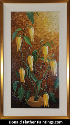 Cananga Odorata - Ylang-Ylang PFL 65 original Donald Flather painting for sale