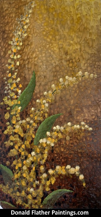 Click here for a larger image of this original floral  painting to save for custom picture framing options