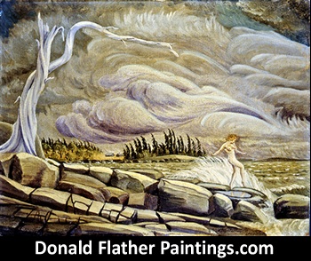 Click here for a larger image of this original oil landscape painting to save for custom picture framing options