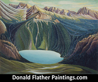 Click here for a larger image of this original oil landscape painting to save for custom picture framing options
